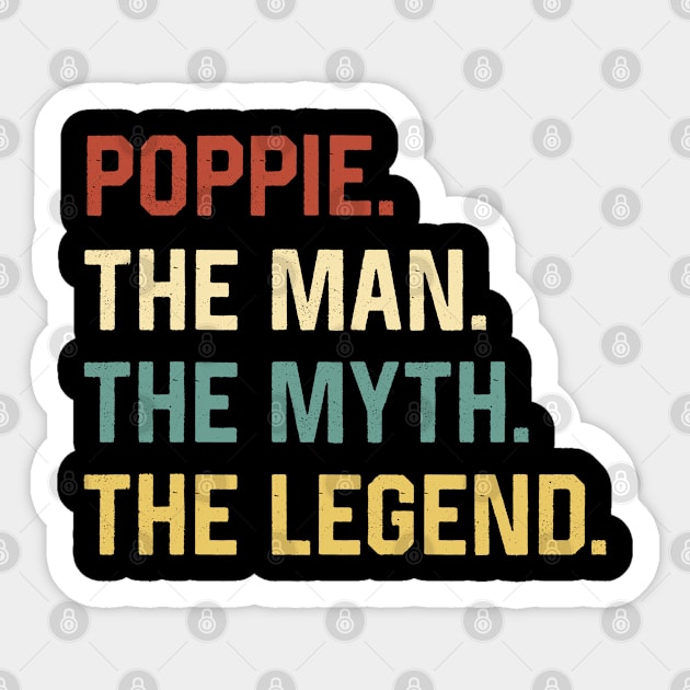 Fathers Day Shirt The Man Myth Legend Poppie Papa Gift Sticker by Marang